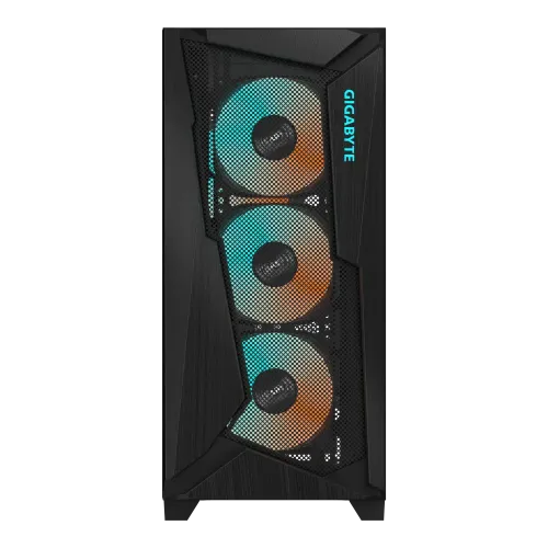 Gigabyte C301G GLASS -  4x120mm ARGB Fans Mid Tower Black