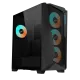 Gigabyte C301G GLASS -  4x120mm ARGB Fans Mid Tower Black