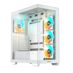 Gigabyte C500 PANORAMIC STEALTH ICE -  4x120mm ARGB Fans Mid Tower White