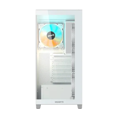 Gigabyte C500 PANORAMIC STEALTH ICE -  4x120mm ARGB Fans Mid Tower White