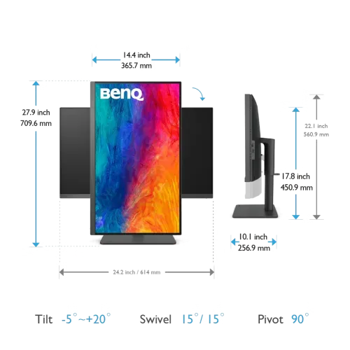 BenQ Design PD2705U 27" 4K UHD IPS 5ms HDMI DP USB/USB-C Built-in Speaker