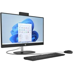 HP All-in-One Desktop PC | RYZEN 5-7520U | 16GB | 512GB | UMA | 23.8 FHD | FreeDos| Jet Black Maokong24A 