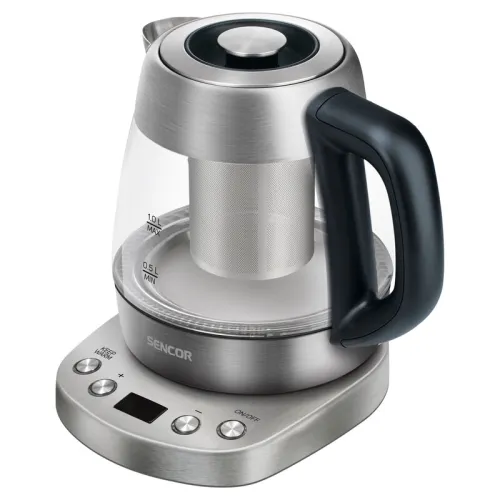 Sencor SWK 1080SS Electric Kettle, Volume 1l, 60-70-80-90-100 °C, Central 360° Strix connector, Power 2200 W, 880gr