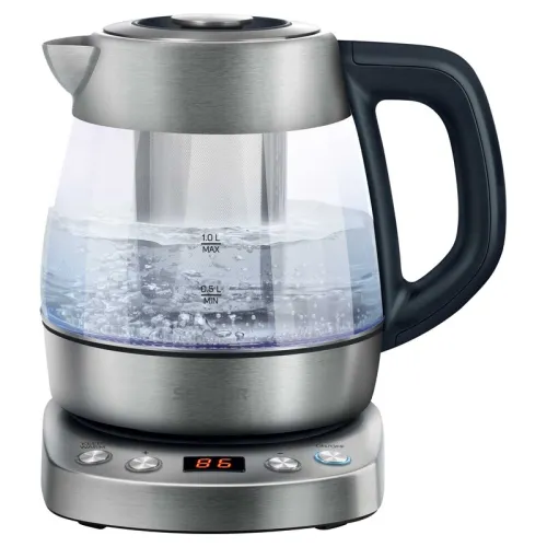 Sencor SWK 1080SS Electric Kettle, Volume 1l, 60-70-80-90-100 °C, Central 360° Strix connector, Power 2200 W, 880gr