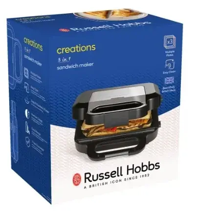Russell Hobbs 26810-56/RH 3 in 1 Sandwich Maker