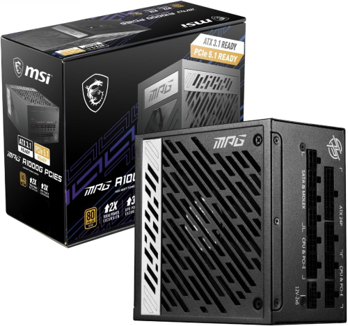 MSI MPG A1000G 80 Plus Gold - PCIE 5.1 & ATX 3.1 Gaming Power Supply - Full Modular 