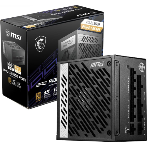 MSI MPG A1000G 80 Plus Gold - PCIE 5.1 & ATX 3.1 Gaming Power Supply - Full Modular 