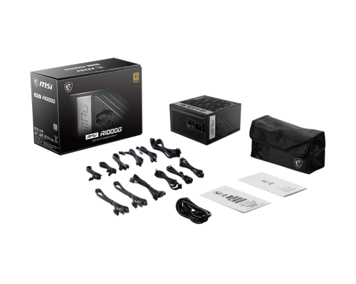 MSI MPG A1000G 80 Plus Gold - PCIE 5.1 & ATX 3.1 Gaming Power Supply - Full Modular 