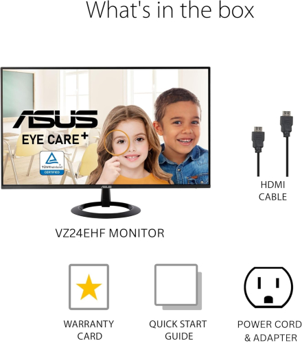 ASUS 24”  - IPS, Full HD, 100Hz,1ms, - VZ24EHF-W