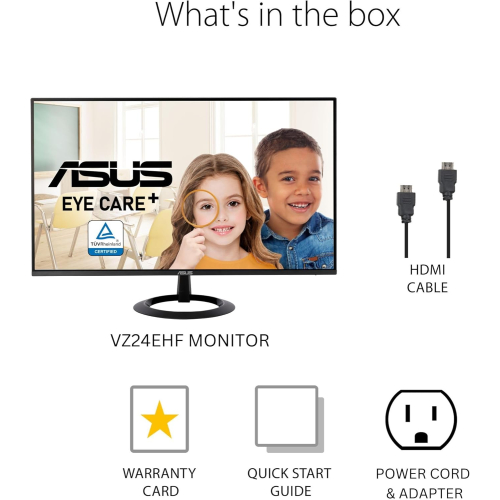 ASUS 24”  - IPS, Full HD, 100Hz,1ms, - VZ24EHF-W