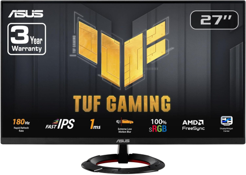 ASUS TUF Gaming 27” - Full HD, 180Hz, Fast IPS Monitor (VG279Q3R)
