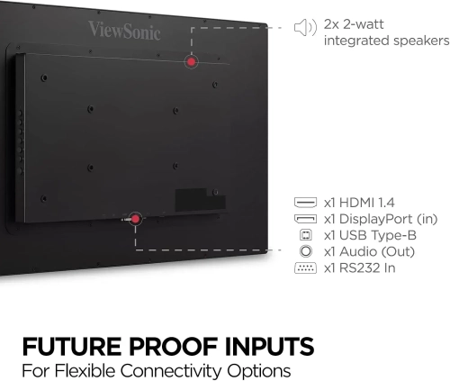 ViewSonic TD3207 32 Inch 1080p 10-Point Multi Touch Screen Monitor with HDMI, USB Type B, and DisplayPort Inputs