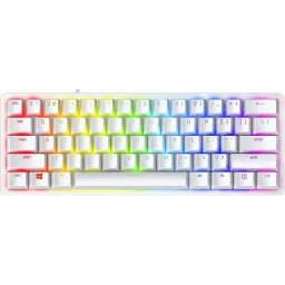 Razer Gaming Keyboard Huntsman Mini Mercury Ed. Red Switch USB RU RGB, White - 