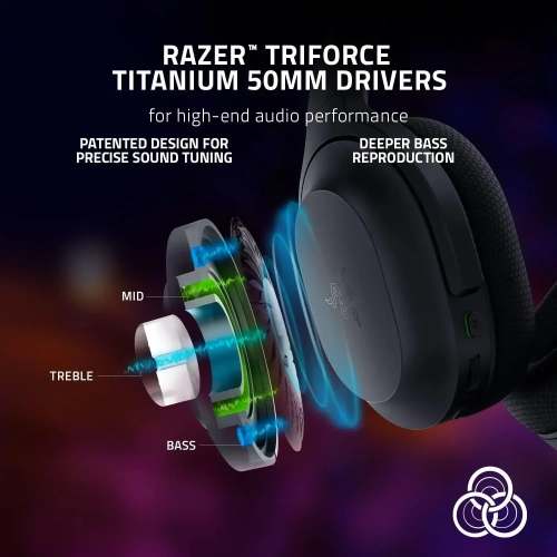 Razer Headset Barracuda Pro ANC 7.1 BT/WL Black