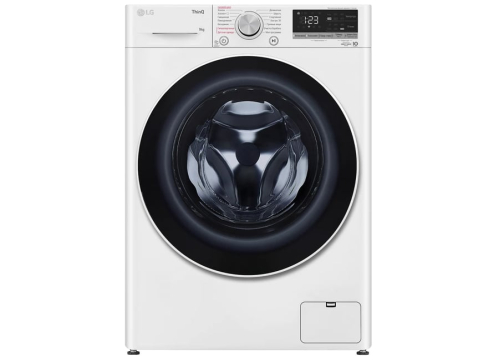 LG F4V5VYL0W.ABWPMER -9 KG, 1400 RPM, 85X56X60, INVERTER, ARTIFICIAL INT,STEAM, White