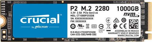 Crucial P2 1TB 3D NAND M.2 NVMe 