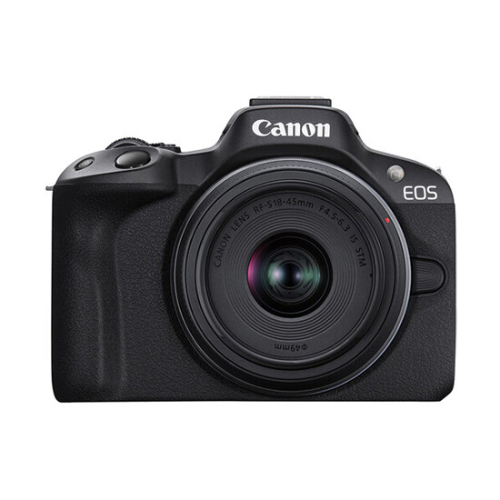  Canon EOS R50 Mirrorless Camera with 18-45mm Lens (Black)