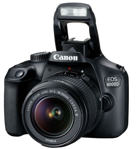 Canon EOS 4000D 18-55 DC III 18.0 MP, APS-C senso Wi-Fi, Black
