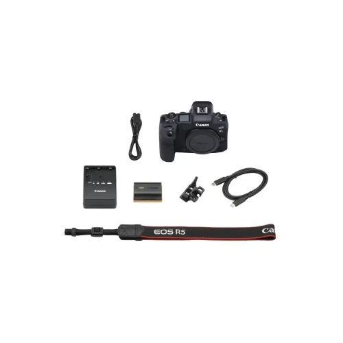 Canon EOS R5 Body Full-Frame Mirrorless Camera - 8K Video, 45 Megapixel Full-Frame CMOS Sensor, DIGIC X Image Processor, Up to 12 fps Mechanical Shutt