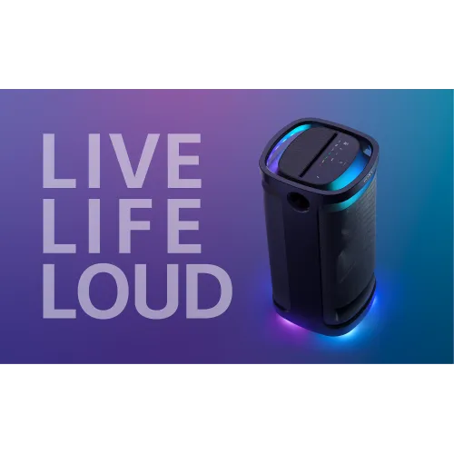  Sony SRS-XV900 X-Series Wireless Portable-Bluetooth-Karaoke Party-Speaker with 25 Hour-Battery, Built-in Handle and Wheels, Omnidirectional-Sound and