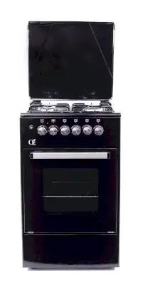 Oz OE 5040 BL / OSE50X50B4 Coocker, 4Gas, Oven-Electric, 50x50x85, Black, Top metal
