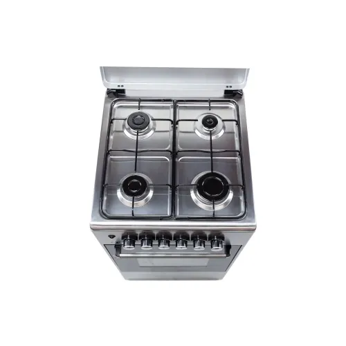 Oz OE 5040 IX / OSE50X50X4 Coocker, 4Gas, Oven-Electric, 50x50x85, Silver, Top metal