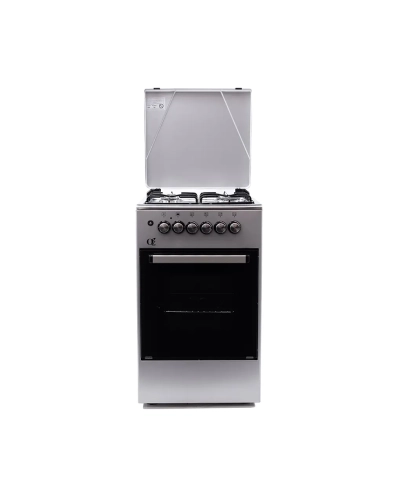 Oz OE 5040 IX / OSE50X50X4 Coocker, 4Gas, Oven-Electric, 50x50x85, Silver, Top metal