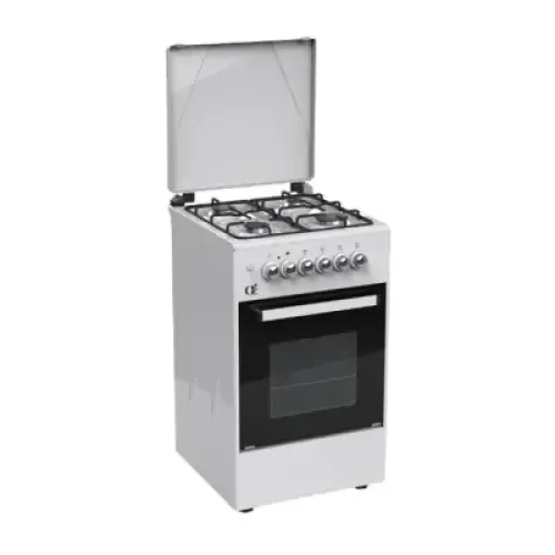 Oz OE 5040 W / OSE50X50B4 Coocker, 4Gas, Oven-Electric, 50x50x85, White, Top metal