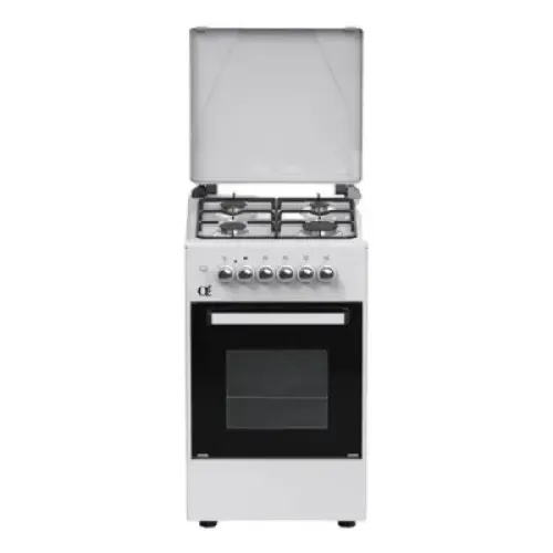 Oz OE 5040 W / OSE50X50B4 Coocker, 4Gas, Oven-Electric, 50x50x85, White, Top metal