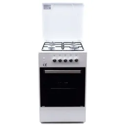 Oz OG 5040 W / OSmall50X50W4G Coocker, 4Gas, Oven-Gas, 50x50x85, Ignition, White, Top metal