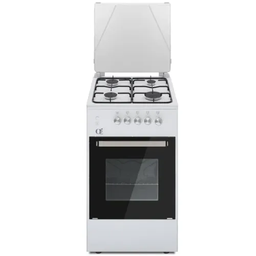 Oz OG 5040 W / OSmall50X50W4G Coocker, 4Gas, Oven-Gas, 50x50x85, Ignition, White, Top metal