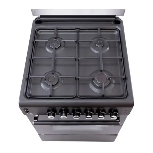 Oz OE 6040 BL / OQ60X60B4E Coocker, 4Gas, Oven-Electric, Convection, 3Plates,Lighter, 60x60x85, Black, Top glass