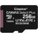 Kingston 256GB microSDXC Canvas Select Plus 100R A1 C10 Card (Single pack w/o adapter)