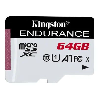 Kingston 64GB microSDHC Endurance 95R/30W C10 A1 UHS-I Card Only (SDCE/64GB)