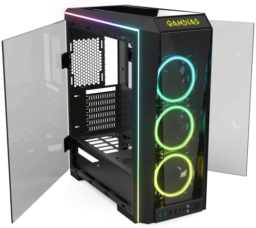 GAMDIAS RGB Gaming Mid-Tower 