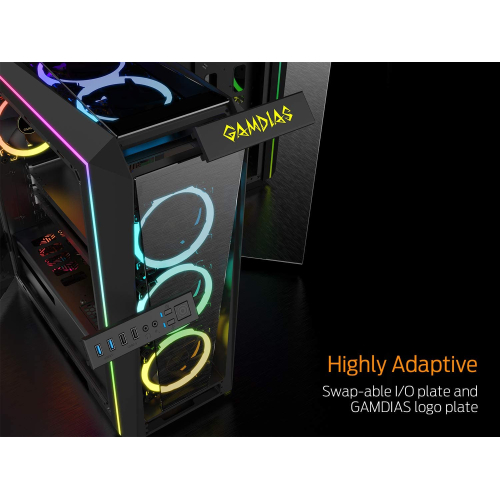GAMDIAS RGB Gaming Mid-Tower 
