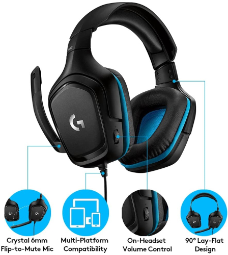 Logitech/ Gaming Headset G432 7.1 Surrround Leatherrette L981-000770