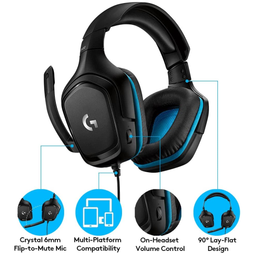 Logitech/ Gaming Headset G432 7.1 Surrround Leatherrette L981-000770