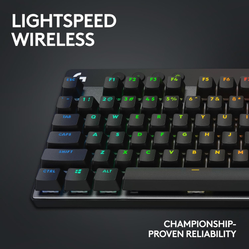 LOGITECH G PRO X TKL LIGHTSPEED Gaming Keyboard - BLACK - US INT'L - 2.4GHZ/BT - EMEA28-935 - TACTILE