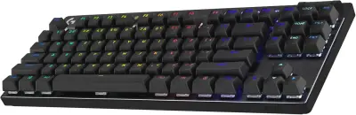 LOGITECH G PRO X TKL LIGHTSPEED Gaming Keyboard - BLACK - US INT'L - 2.4GHZ/BT - EMEA28-935 - TACTILE