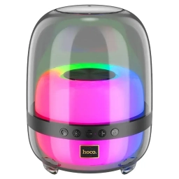 Hoco BS58 Crystal colorful luminous portable speaker Magic black night              