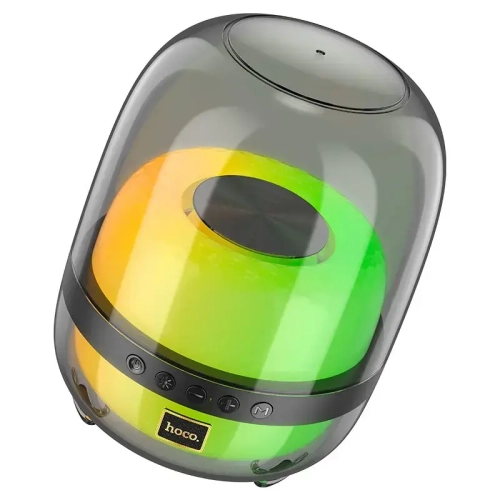 Hoco BS58 Crystal colorful luminous portable speaker Magic black night              