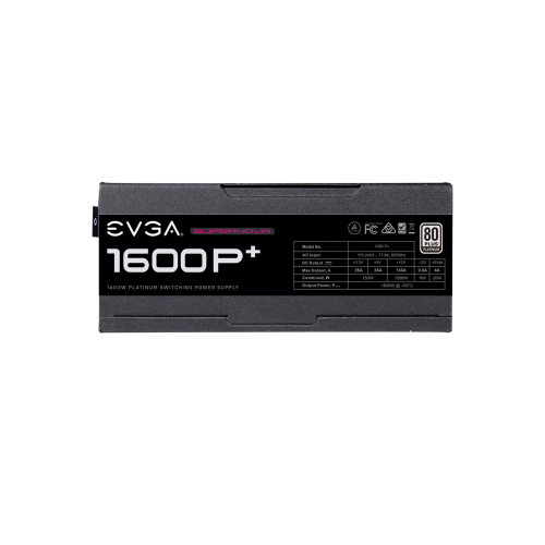 EVGA SuperNOVA 1600 P+ -  1600W,  80+ Platinum, Fully Modular
