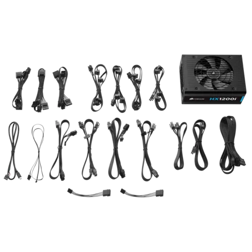 Corsair HXi Series, HX1200i, 1200 Watt, 80+ Platinum Certified, Fully Modular