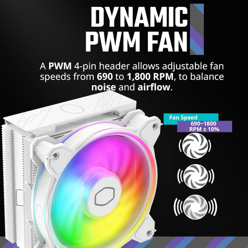 Cooler Master Hyper 212 Halo White CPU Air Cooler