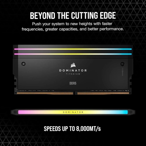 CORSAIR Dominator Titanium RGB DDR5 RAM 96GB (2x48GB) 7000MHz