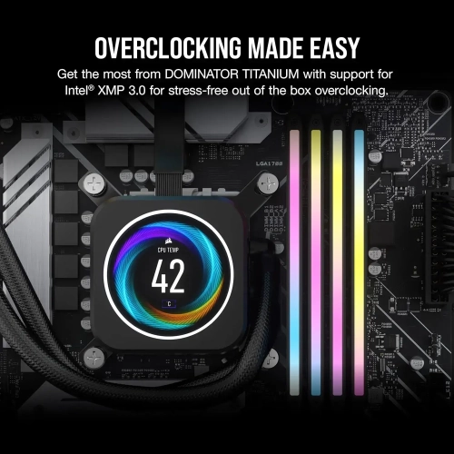 CORSAIR Dominator Titanium RGB DDR5 RAM 96GB (2x48GB) 7000MHz