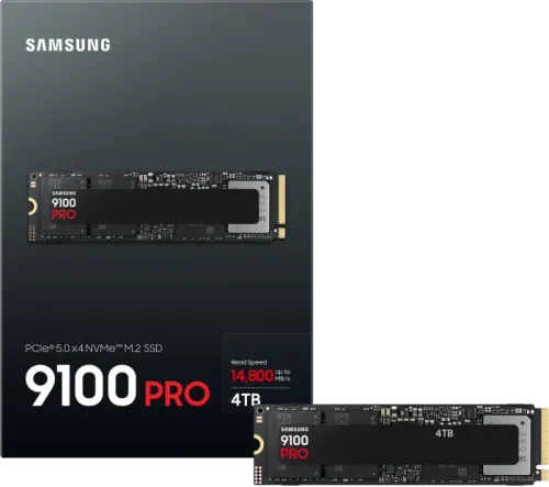 Samsung SSD 9100 PRO 4TB - PCIe 5.0 - 14,700MB/s, Best for AI Computing, Gaming, and Heavy Duty Workstations