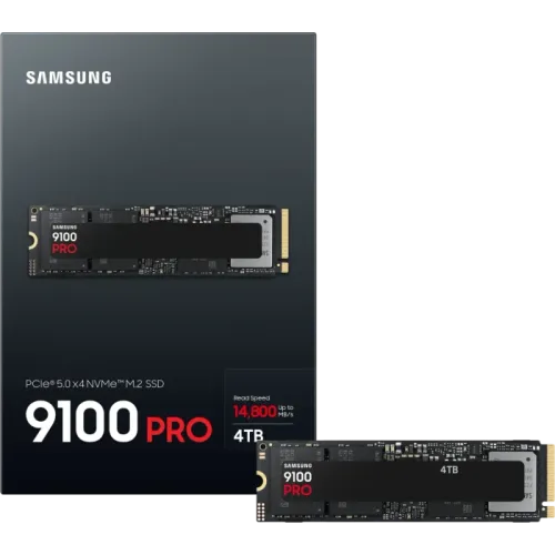 Samsung SSD 9100 PRO 4TB - PCIe 5.0 - 14,700MB/s, Best for AI Computing, Gaming, and Heavy Duty Workstations