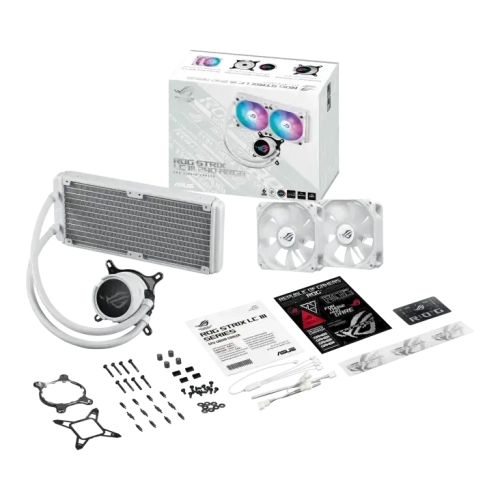ASUS ROG Strix LC III 240 ARGB White Edition - All-in-one CPU Liquid Cooler